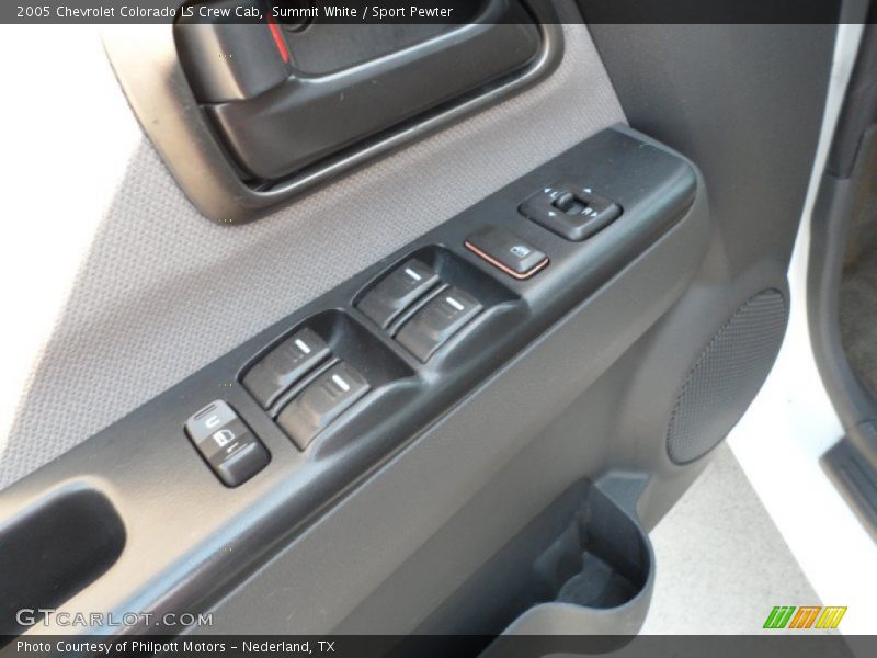 Summit White / Sport Pewter 2005 Chevrolet Colorado LS Crew Cab