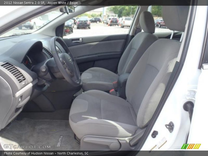 Aspen White / Beige 2012 Nissan Sentra 2.0 SR