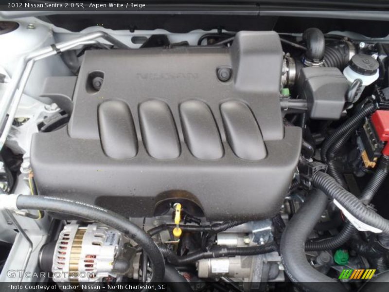 Aspen White / Beige 2012 Nissan Sentra 2.0 SR