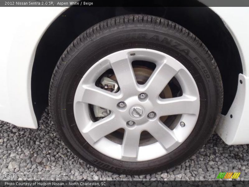Aspen White / Beige 2012 Nissan Sentra 2.0 SR