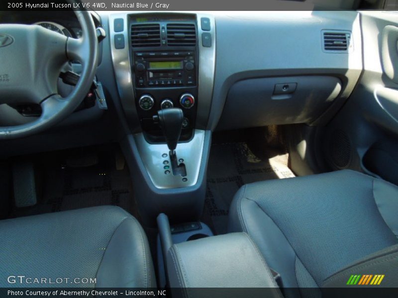 Nautical Blue / Gray 2005 Hyundai Tucson LX V6 4WD