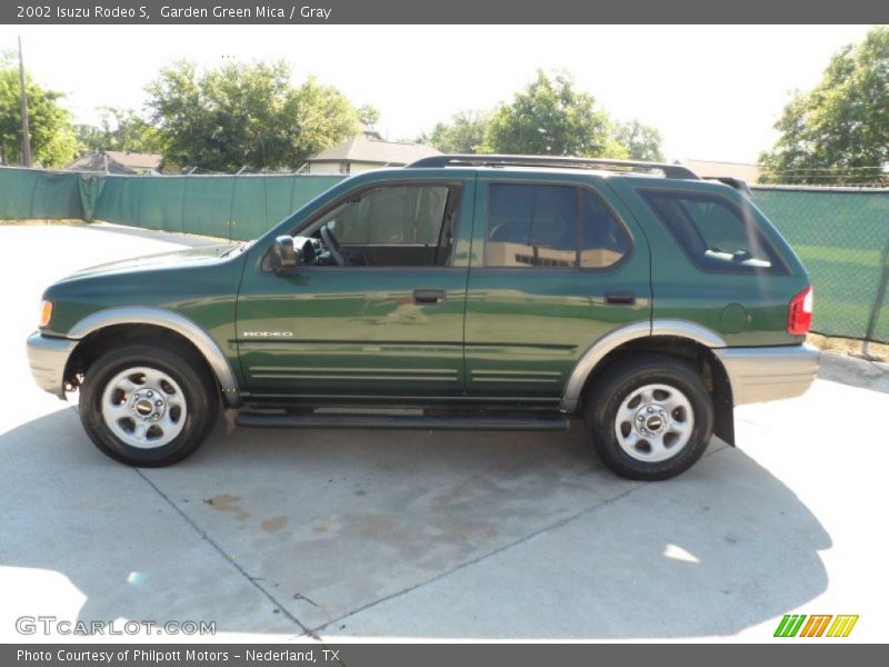 Garden Green Mica / Gray 2002 Isuzu Rodeo S