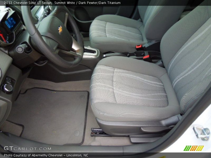 Summit White / Dark Pewter/Dark Titanium 2012 Chevrolet Sonic LT Sedan