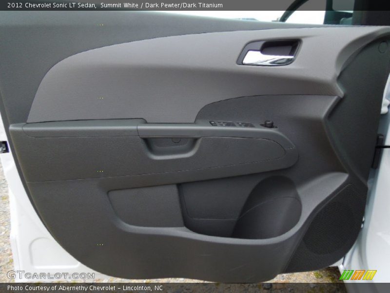 Summit White / Dark Pewter/Dark Titanium 2012 Chevrolet Sonic LT Sedan