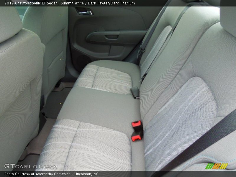 Summit White / Dark Pewter/Dark Titanium 2012 Chevrolet Sonic LT Sedan