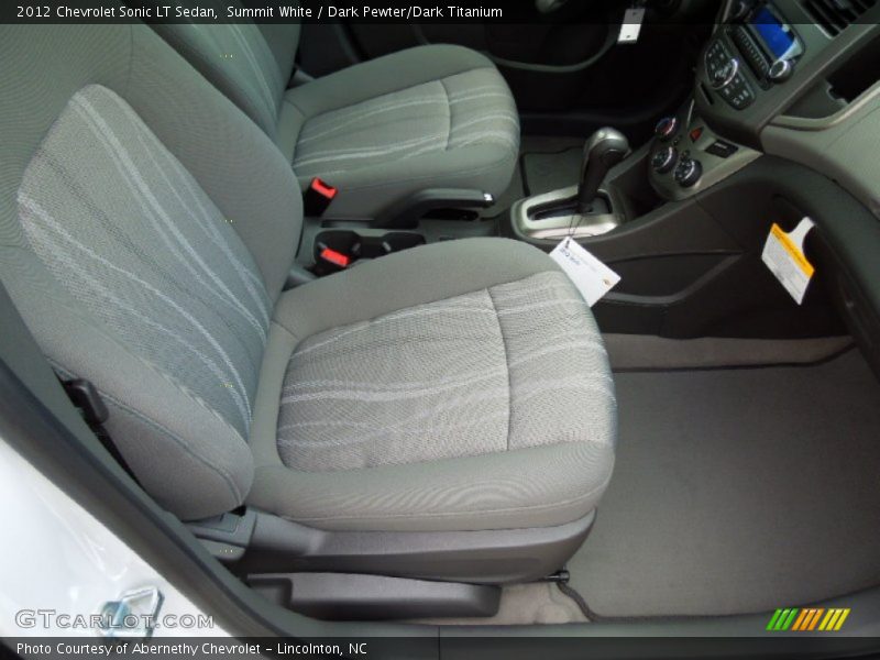 Summit White / Dark Pewter/Dark Titanium 2012 Chevrolet Sonic LT Sedan