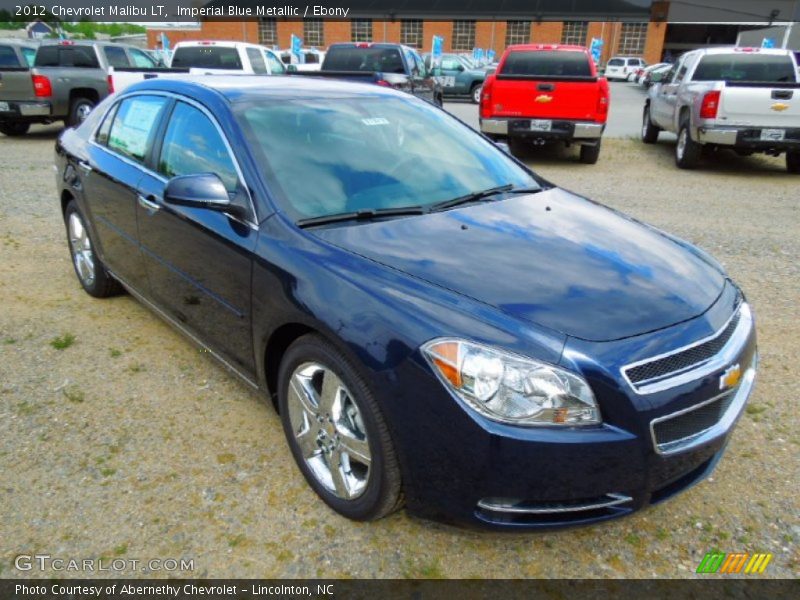 Imperial Blue Metallic / Ebony 2012 Chevrolet Malibu LT