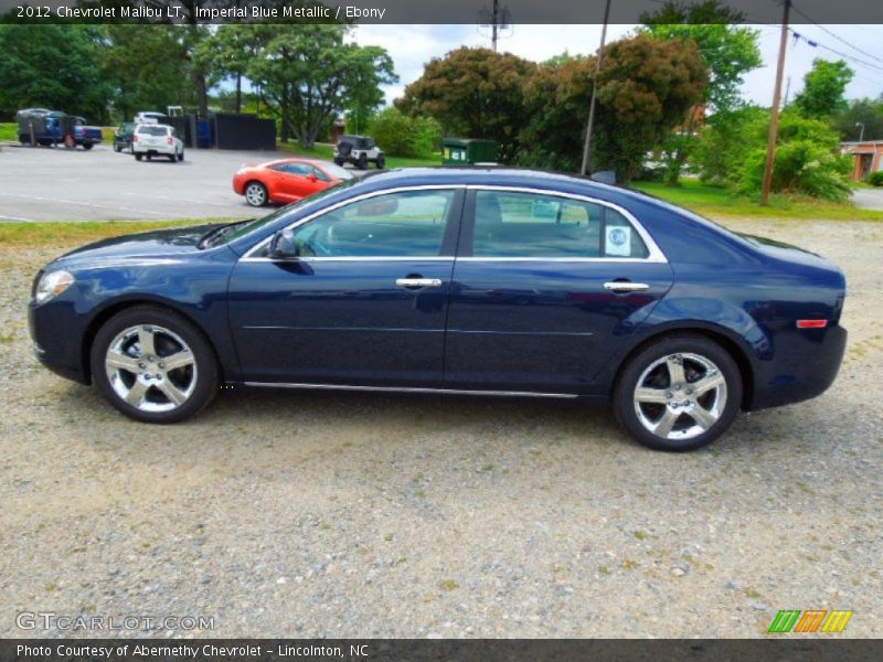 Imperial Blue Metallic / Ebony 2012 Chevrolet Malibu LT