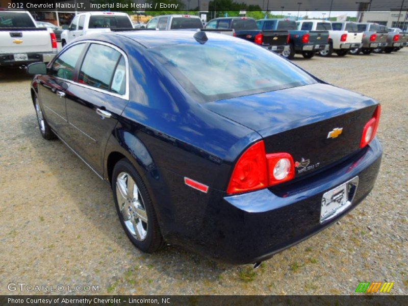 Imperial Blue Metallic / Ebony 2012 Chevrolet Malibu LT