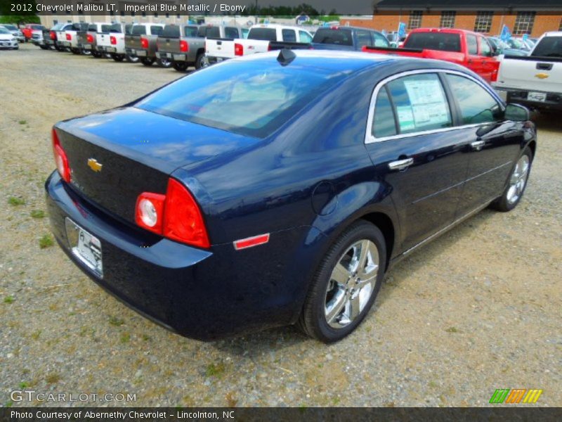 Imperial Blue Metallic / Ebony 2012 Chevrolet Malibu LT