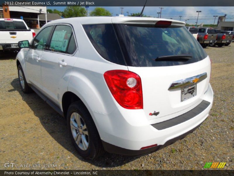 Summit White / Jet Black 2012 Chevrolet Equinox LS