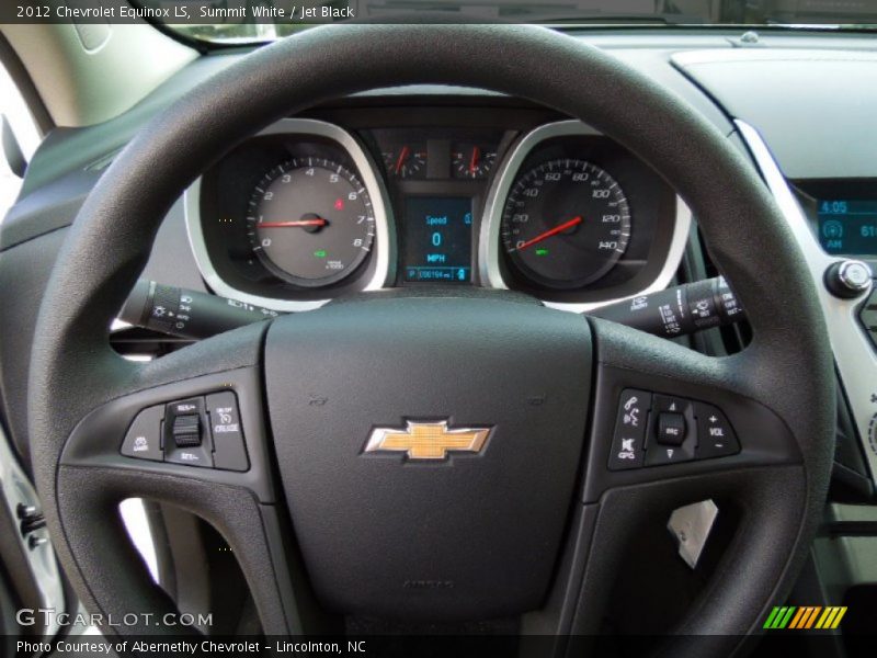 Summit White / Jet Black 2012 Chevrolet Equinox LS