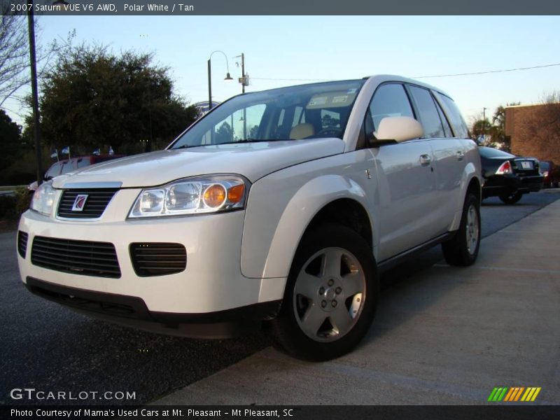 Polar White / Tan 2007 Saturn VUE V6 AWD