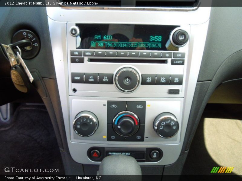 Silver Ice Metallic / Ebony 2012 Chevrolet Malibu LT