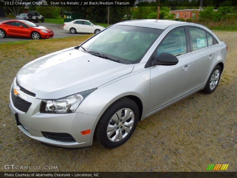 Silver Ice Metallic / Jet Black/Medium Titanium 2012 Chevrolet Cruze LS