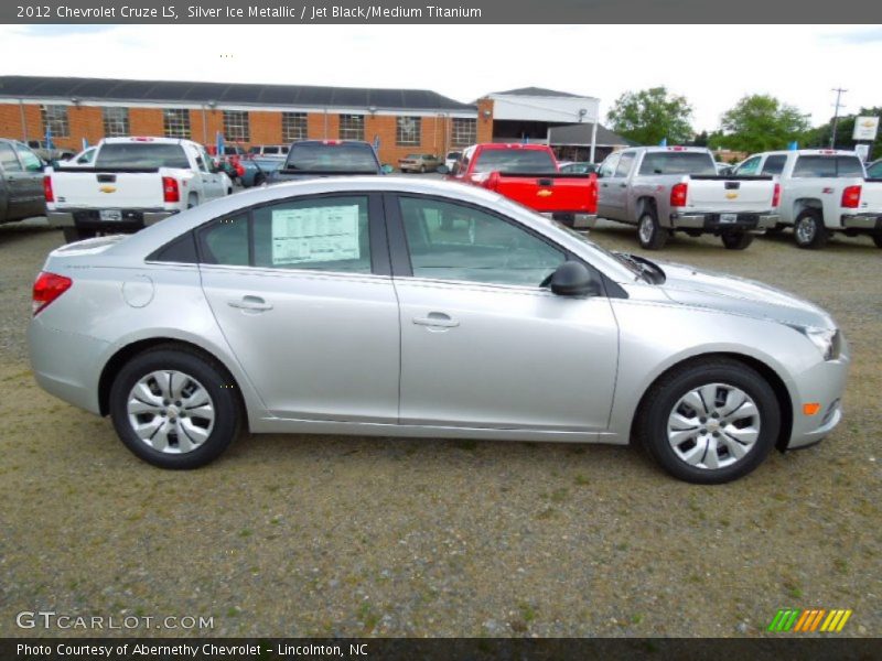 Silver Ice Metallic / Jet Black/Medium Titanium 2012 Chevrolet Cruze LS
