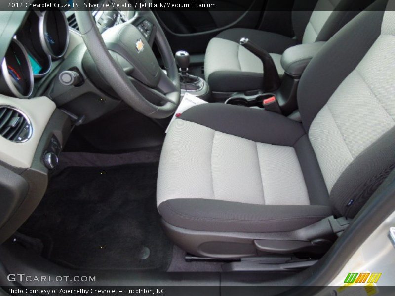 Silver Ice Metallic / Jet Black/Medium Titanium 2012 Chevrolet Cruze LS