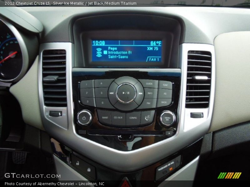 Silver Ice Metallic / Jet Black/Medium Titanium 2012 Chevrolet Cruze LS