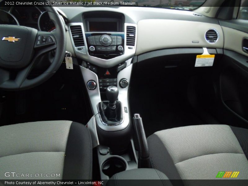 Silver Ice Metallic / Jet Black/Medium Titanium 2012 Chevrolet Cruze LS