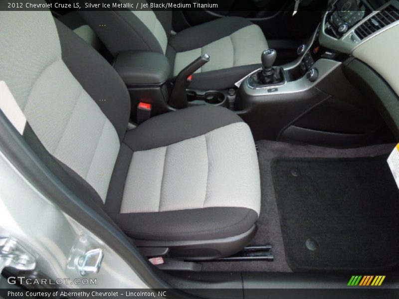 Silver Ice Metallic / Jet Black/Medium Titanium 2012 Chevrolet Cruze LS
