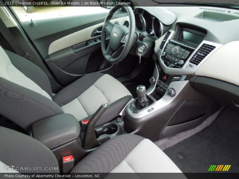 Silver Ice Metallic / Jet Black/Medium Titanium 2012 Chevrolet Cruze LS