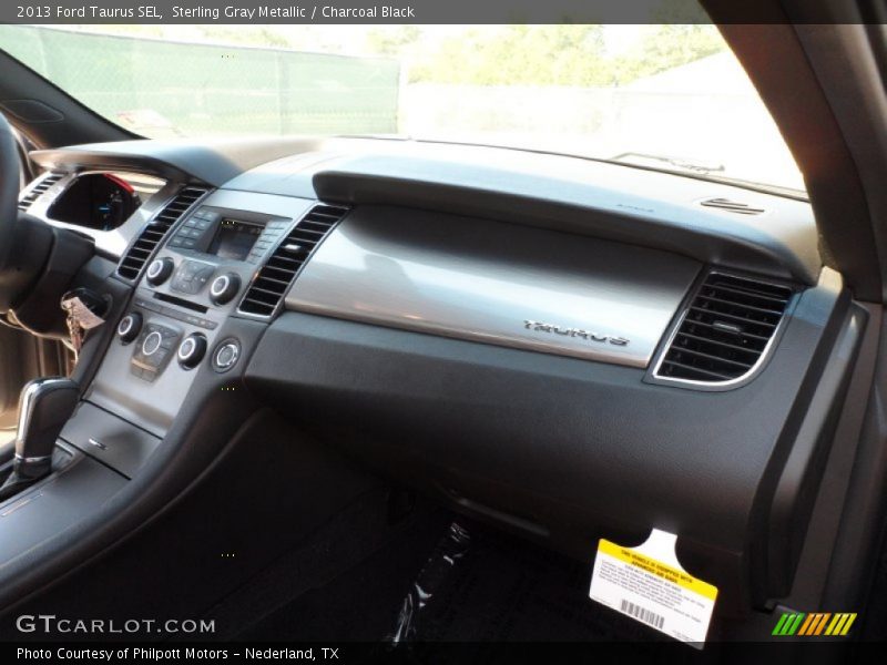 Sterling Gray Metallic / Charcoal Black 2013 Ford Taurus SEL