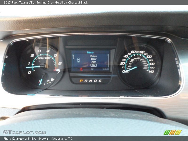 Sterling Gray Metallic / Charcoal Black 2013 Ford Taurus SEL