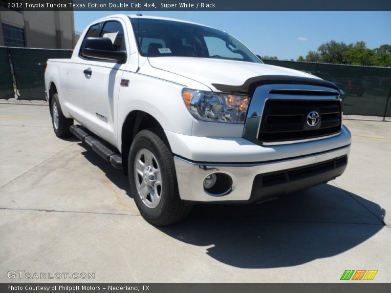 Super White / Black 2012 Toyota Tundra Texas Edition Double Cab 4x4