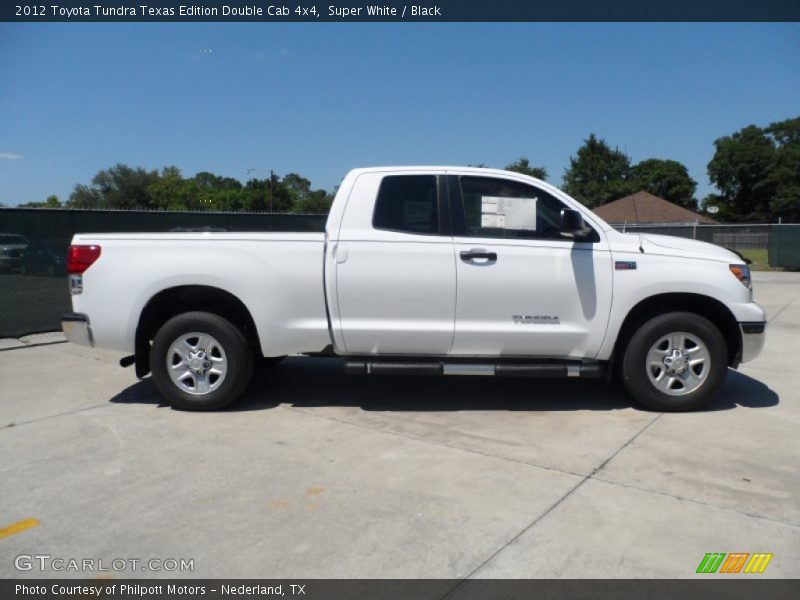 Super White / Black 2012 Toyota Tundra Texas Edition Double Cab 4x4