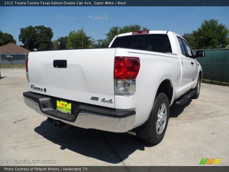 Super White / Black 2012 Toyota Tundra Texas Edition Double Cab 4x4