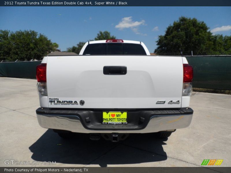 Super White / Black 2012 Toyota Tundra Texas Edition Double Cab 4x4