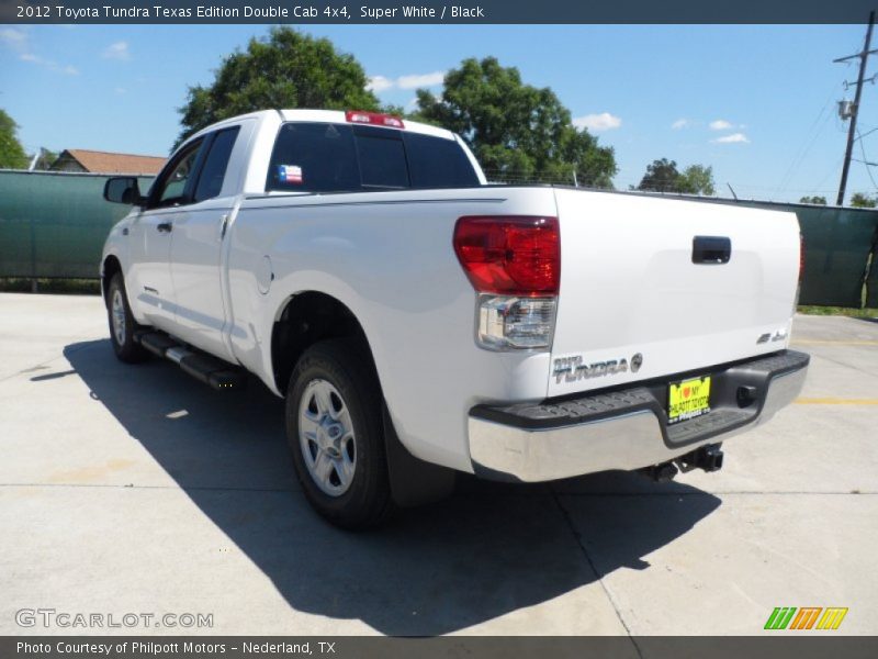 Super White / Black 2012 Toyota Tundra Texas Edition Double Cab 4x4
