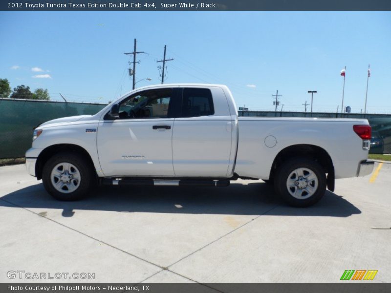 Super White / Black 2012 Toyota Tundra Texas Edition Double Cab 4x4
