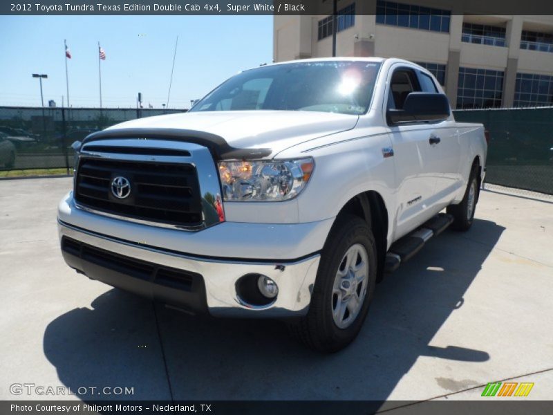 Super White / Black 2012 Toyota Tundra Texas Edition Double Cab 4x4