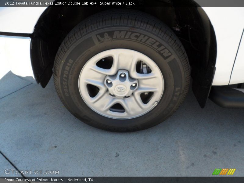 Super White / Black 2012 Toyota Tundra Texas Edition Double Cab 4x4