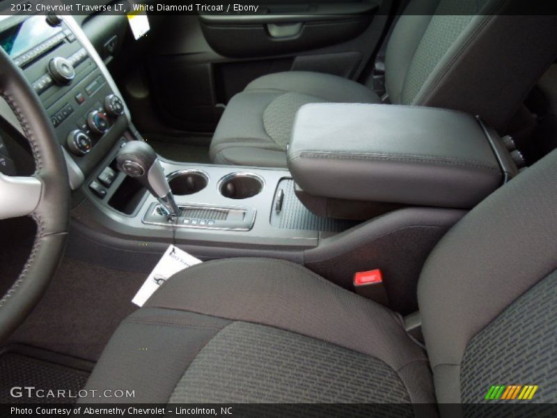 White Diamond Tricoat / Ebony 2012 Chevrolet Traverse LT