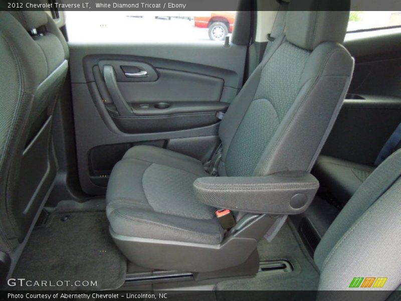 White Diamond Tricoat / Ebony 2012 Chevrolet Traverse LT