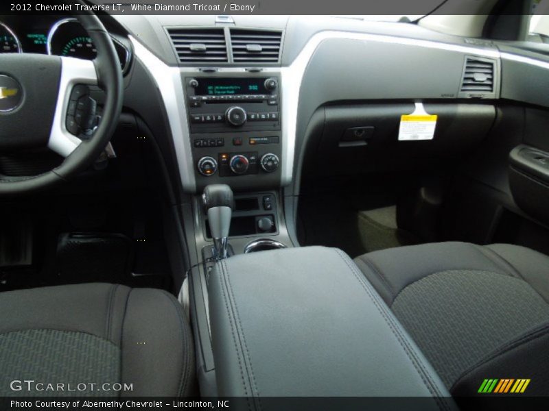White Diamond Tricoat / Ebony 2012 Chevrolet Traverse LT