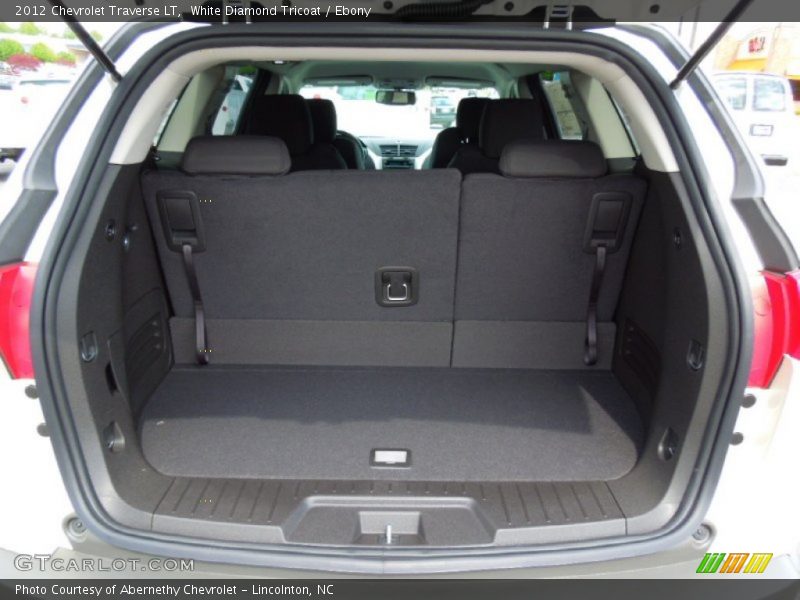 White Diamond Tricoat / Ebony 2012 Chevrolet Traverse LT