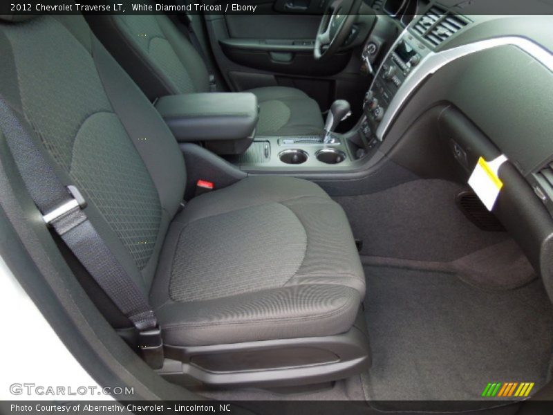White Diamond Tricoat / Ebony 2012 Chevrolet Traverse LT