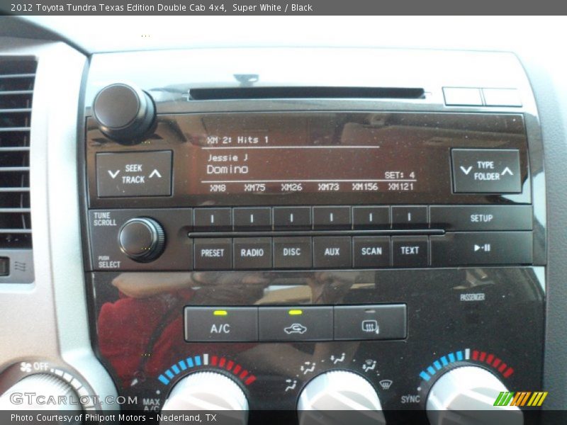 Super White / Black 2012 Toyota Tundra Texas Edition Double Cab 4x4