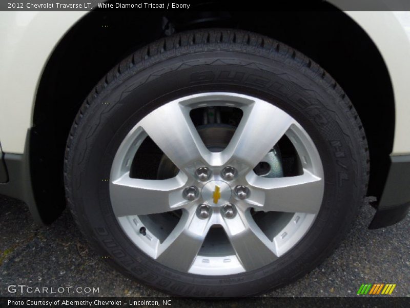 White Diamond Tricoat / Ebony 2012 Chevrolet Traverse LT