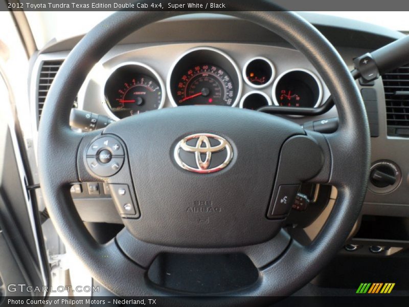 Super White / Black 2012 Toyota Tundra Texas Edition Double Cab 4x4