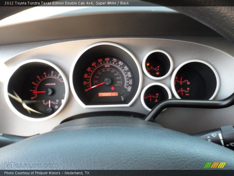 Super White / Black 2012 Toyota Tundra Texas Edition Double Cab 4x4