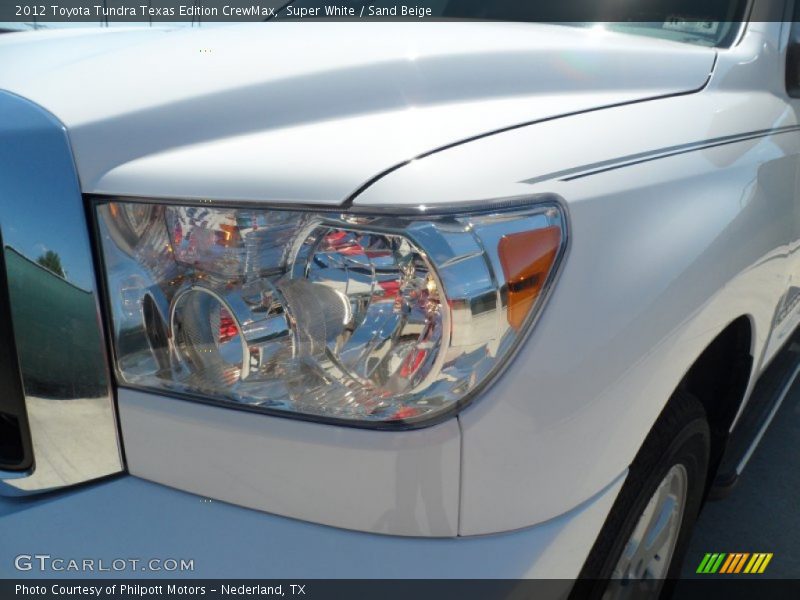 Super White / Sand Beige 2012 Toyota Tundra Texas Edition CrewMax