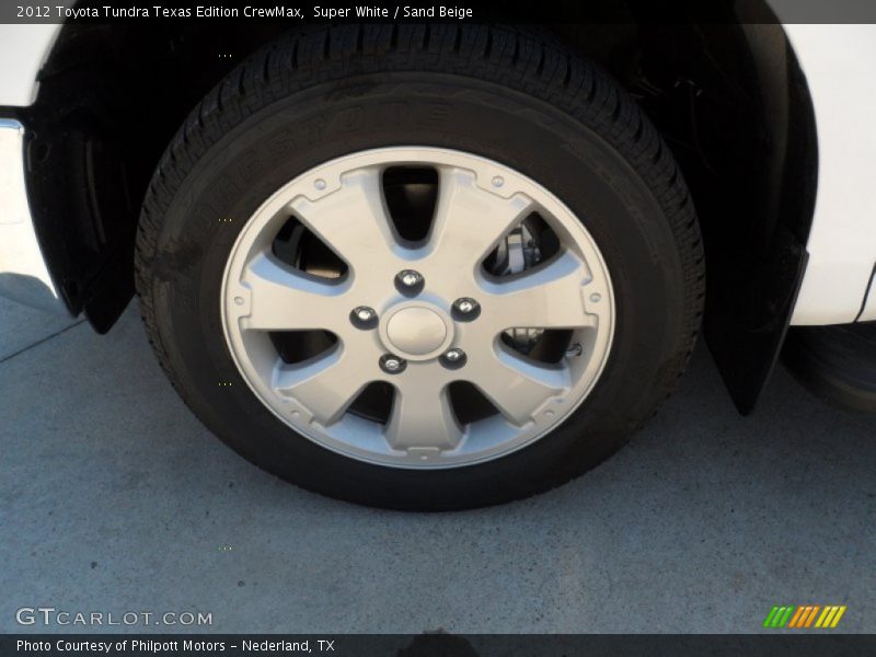 Super White / Sand Beige 2012 Toyota Tundra Texas Edition CrewMax