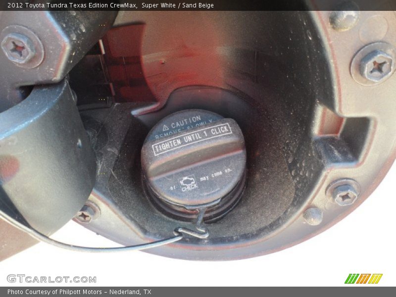 Super White / Sand Beige 2012 Toyota Tundra Texas Edition CrewMax