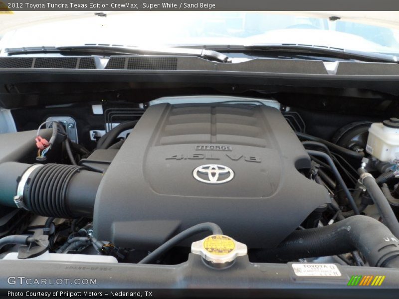Super White / Sand Beige 2012 Toyota Tundra Texas Edition CrewMax
