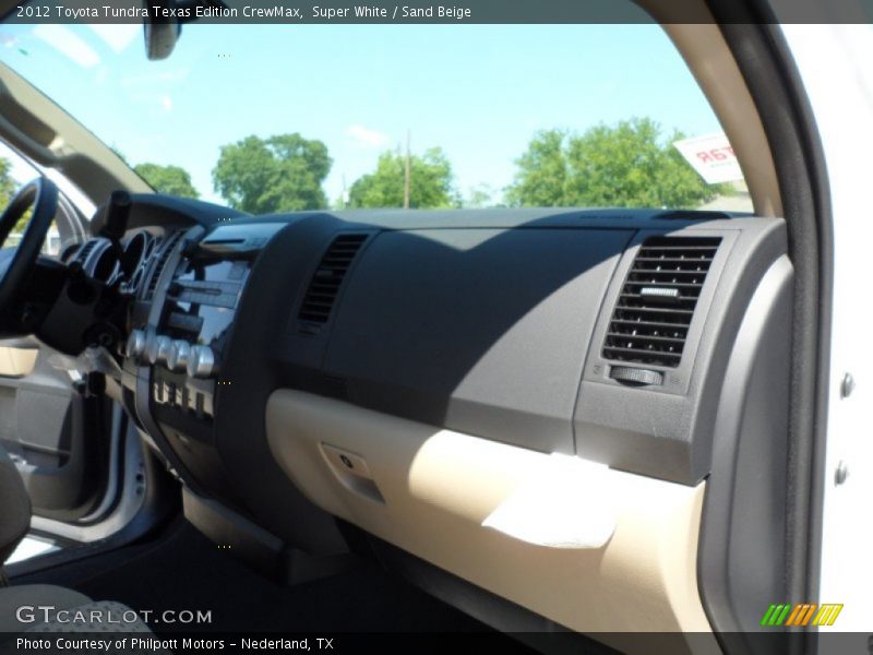 Super White / Sand Beige 2012 Toyota Tundra Texas Edition CrewMax