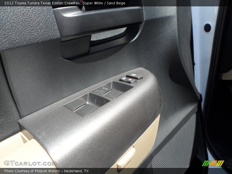 Super White / Sand Beige 2012 Toyota Tundra Texas Edition CrewMax